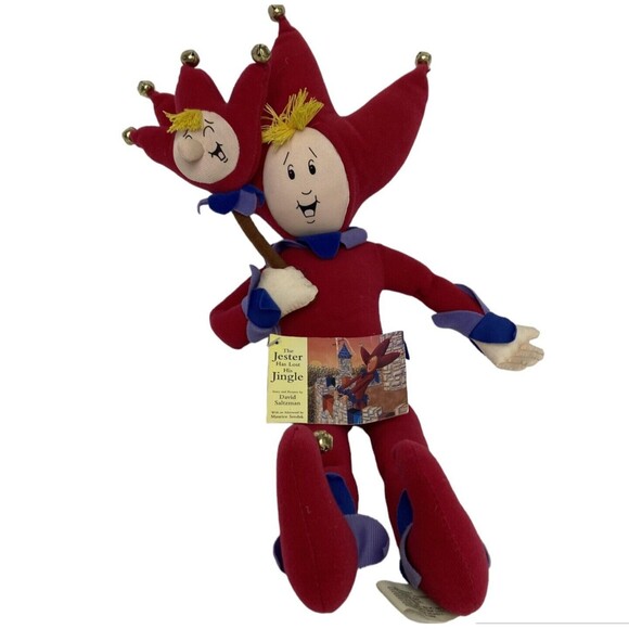 The Jester Has Lost His Jingle Plush Toy Stuffed Doll David Saltzman Kids play - Picture 2 of 14